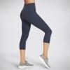 Skechers womens Go Walk High Waisted Mid Calf Legging(Navy)