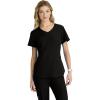 BARCO Skechers Vitality Electra Scrub Top for Women – V-Neck Medical Top, 4-Way Stretch Women’s Scrub Top(Black)