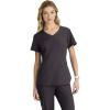 BARCO Skechers Vitality Electra Scrub Top for Women – V-Neck Medical Top, 4-Way Stretch Women’s Scrub Top(Pewter)