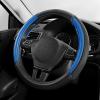 Skechers Air-Cooled Steering Wheel Cover,Leather Car Steering Wheel Cover Universal Fit 14″ 1/2-15″ Car Wheel Protector for Men Women Fit Suvs,Vans,Sedans,Car,Trucks,Black(BLue)