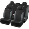 Skechers Car Seat Covers, Work Leather Seat Covers 5-Times Stronger Built-in Webbing, Oxford Fabric Front Seat Cover, Airbag Compatible, Automotive Comfort for Cars, Trucks, SUVs,Black(Black&Grey)