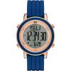 Skechers Magnolia Digital Silicone Watch for Women(Rose Gold  Navy)