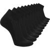 Skechers Men’s 10 Pack Cushioned Quarter Crew Socks(Black)