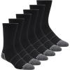 Skechers Men’s 6 Pack Work Crew Socks(Black)