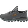 Skechers Men’s Glide-Step Noxus Hands Free Slip-in Sneaker(Charcoal/Orange)