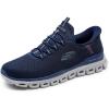 Skechers Men’s Glide-Step Noxus Hands Free Slip-in Sneaker(Navy)