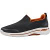 Skechers Men’s Go Walk Arch Fit – Togpath Sneaker(Charcoal/Orange)