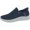 Skechers Men’s Gowalk Flex Hands Free Slip-ins Athletic Slip-on Casual Walking Shoes Sneaker(Navy)