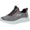 Skechers Men’s Gowalk Flex-Athletic Slip-on Casual Walking Shoes with Air Cooled Foam Sneakers(White/Black 2)