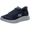 Skechers Men’s Hands Free Slip-Ins: Go Walk Flex Hands Up Sneaker(Navy)
