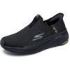 Skechers Men’s Max Cushioning Premier 2.0 Slip-ins Sneakers(Black/Black)