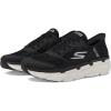 Skechers Men’s Max Cushioning Slip-ins-Athletic Workout Running Walking Shoes with Memory Foam Sneaker(Black/White)