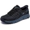 Skechers Men’s Summits AT Hands Free Slip-in Sneaker(Black/Charcoal)