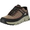 Skechers Men’s Summits AT Hands Free Slip-in Sneaker(Olive Synthetic Mesh Black Trim)