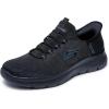 Skechers Men’s Summits Key Pace Hands Free Slip-in Loafer(Black/Black)