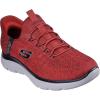 Skechers Men’s Summits Key Pace Hands Free Slip-in Loafer(Red/Black (Wide))