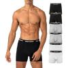 Skechers Men’s Tagless Boxer Briefs 6-Pack, Calzoncillos Ajustados, Moisture Wicking Underwear With Contoured Pouch(White/Grey/Black)