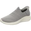 Skechers Men’s Ultra Flex 3.0 Smooth Step Hands Free Slip-In Shoes(Grey)