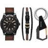 Skechers Men’s Watch and Stackable Bracelet or Interchangeable Band Gift Set(Brown/Black Keychain)