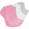 Skechers Women’s 10 Pack Cushioned Low Cut Socks(Pink Heather Multi)