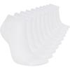 Skechers Women’s 10 Pack Cushioned Low Cut Socks(White)