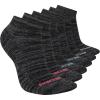 Skechers Women’s 6 Pack Low Cut Socks(Charcoal Heather)