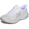 Skechers Women’s Aero Spark Hands Free Slip-ins Sneaker(White/Silver/Light Blue)