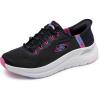 Skechers Women’s Arch Fit 2.0 Easy Chic Hands Free Slip-ins Sneaker(Bkhp=black/Hot Pink)