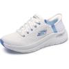 Skechers Women’s Arch Fit 2.0 Easy Chic Hands Free Slip-ins Sneaker(Wbl=white/Blue)