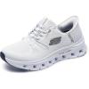 Skechers Women’s Glide Step Pro Hands Free Slip Ins Sneaker(Wht=white)