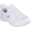Skechers Women’s Glide-Step-Pursuit Hands Free Slip-ins Sneaker(Wsl=white/Silver)
