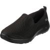 Skechers Women’s Go Walk Joy-Terrific Slip-On Sneakers(Black)