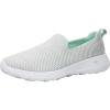 Skechers Women’s Go Walk Joy-Terrific Slip-On Sneakers(White/Mint)