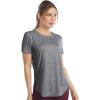Skechers Women’s Go Walk Moisture Wicking Go Dri Tunic Tee(Agave/Ice Stripe Swift Stripe)