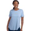 Skechers Women’s Go Walk Moisture Wicking Go Dri Tunic Tee(Brunnera Blue Ancient Water)