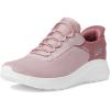 Skechers Women’s Hands Free Slip-ins Bobs Squad Chaos-in Color Sneaker(Blush)