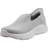 Skechers Women’s Hands Free Slip-ins Go Walk Flex-Relish Sneaker(Light Grey)