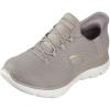 Skechers Women’s Hands Free Slip-ins Summits-Classy Night Sneaker(Taupe/Gold)