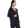 Skechers Women’s Skechluxe Restful Hoodigan Hooded Cardigan(Black)