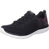 Skechers Women’s Sport Virtue Fashion Sneakers(Black/Pink=bkpk)