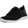 Skechers Women’s Sport Virtue Fashion Sneakers(Black/White)