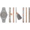 Skechers Women’s Watch and Stackable Bracelet Gift Set(Gray Bracelet Set)