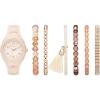 Skechers Women’s Watch and Stackable Bracelet Gift Set(Pink Bracelet Set)