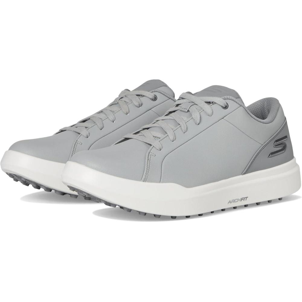 imageMens Drive 6 Arch Leather Relaxed Fit Spikeless Golf Shoe SneakerGrey