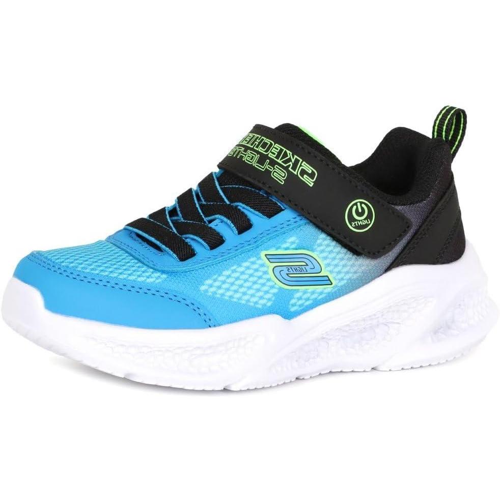 imageSKECHERS Boys MeteorLightskrendo SneakerBlackBlue
