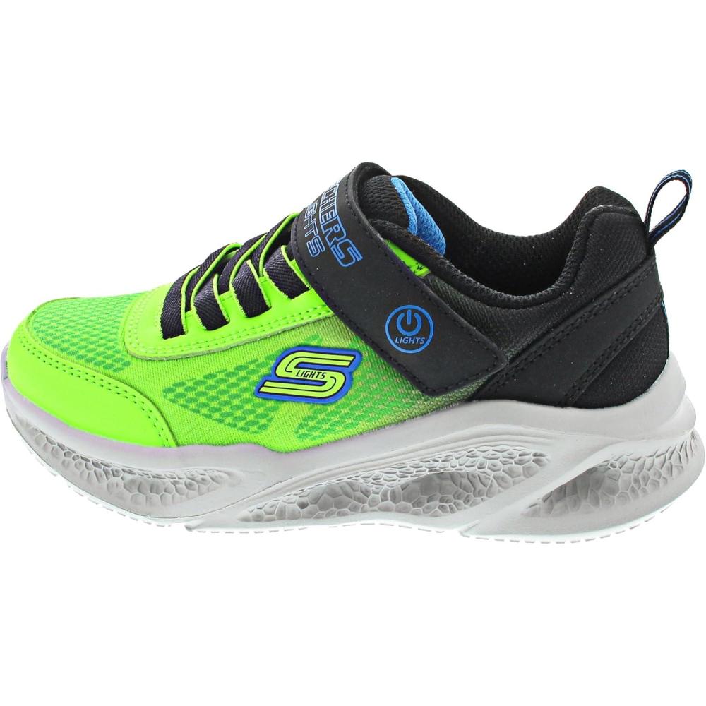 imageSKECHERS Boys MeteorLightskrendo SneakerBlackBlueLime