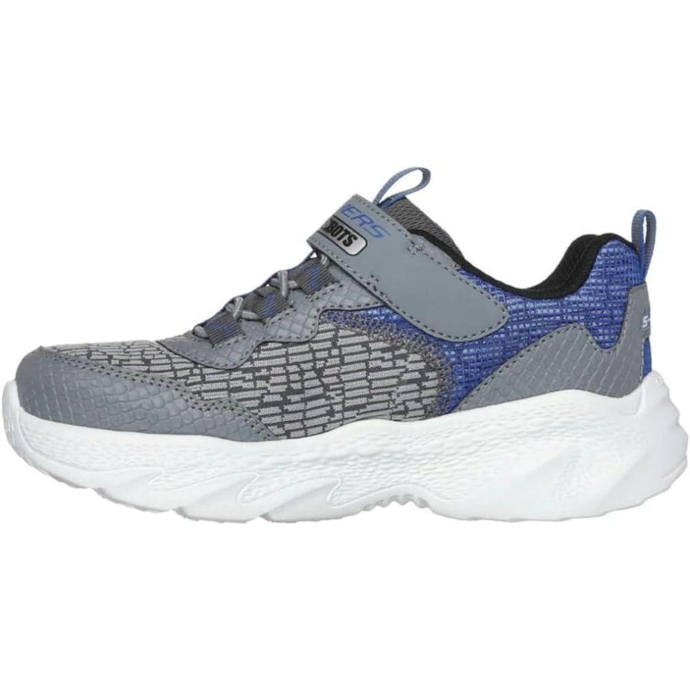 imageSKECHERS Boys MeteorLightskrendo SneakerCharcoalBlue