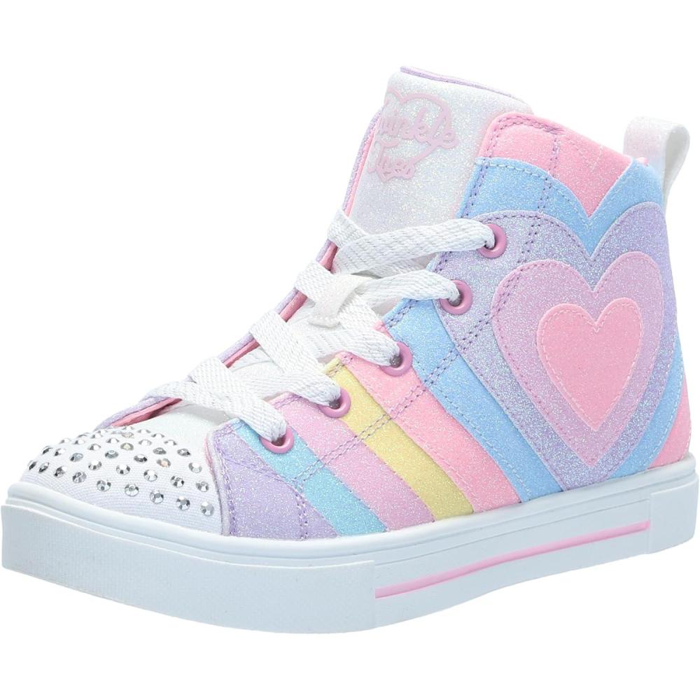 imageSKECHERS Girls Twinkle SparksOmbre Flutter SneakerLinkpinkMulti