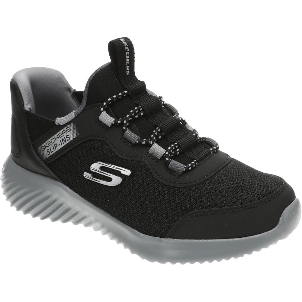 imageSkechers Boys BounderBriskBurst SneakerBlackCharcoal