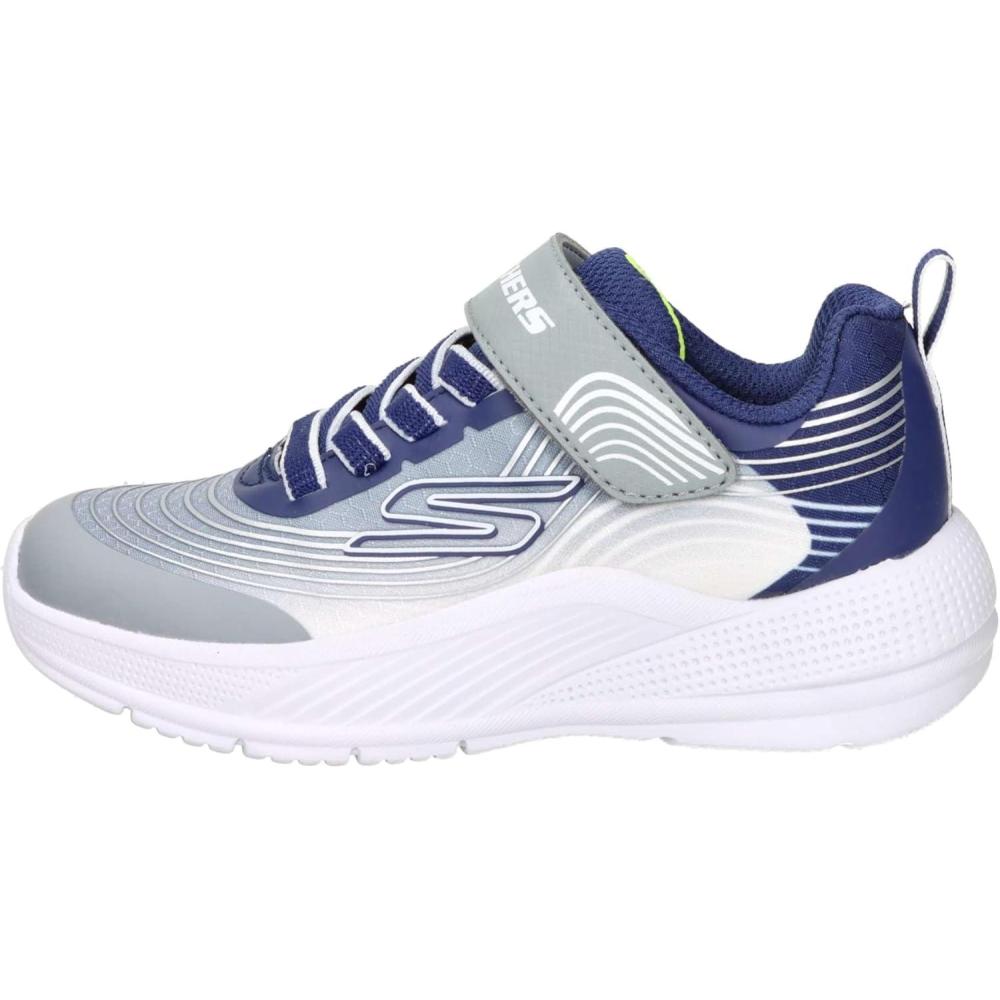 imageSkechers Boys Microspec Advance SneakerNavyLight Grey